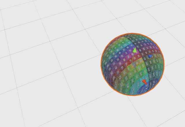 create a few spheres with the new material and move them around