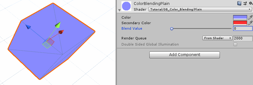 Blend Between two colors in a wrong way