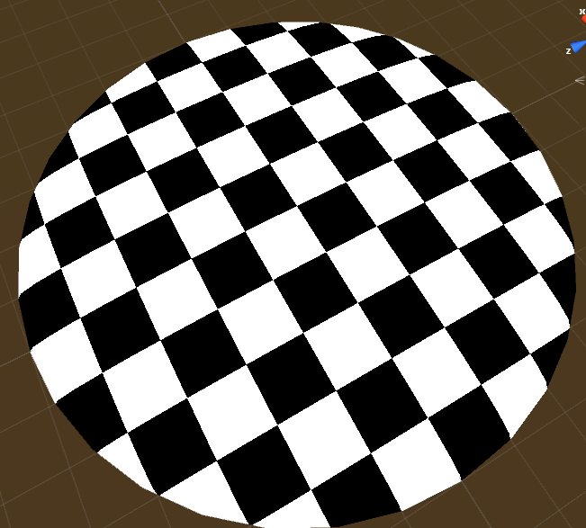 checkerboard pattern on a material