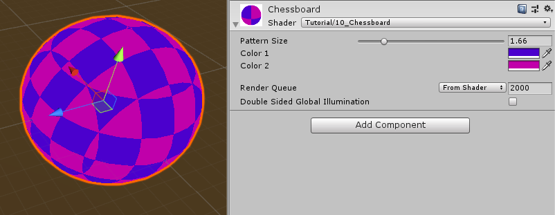 colorful checkerboard pattern on a material