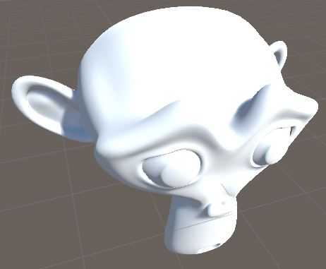 A bigger monkey head with correct shadows